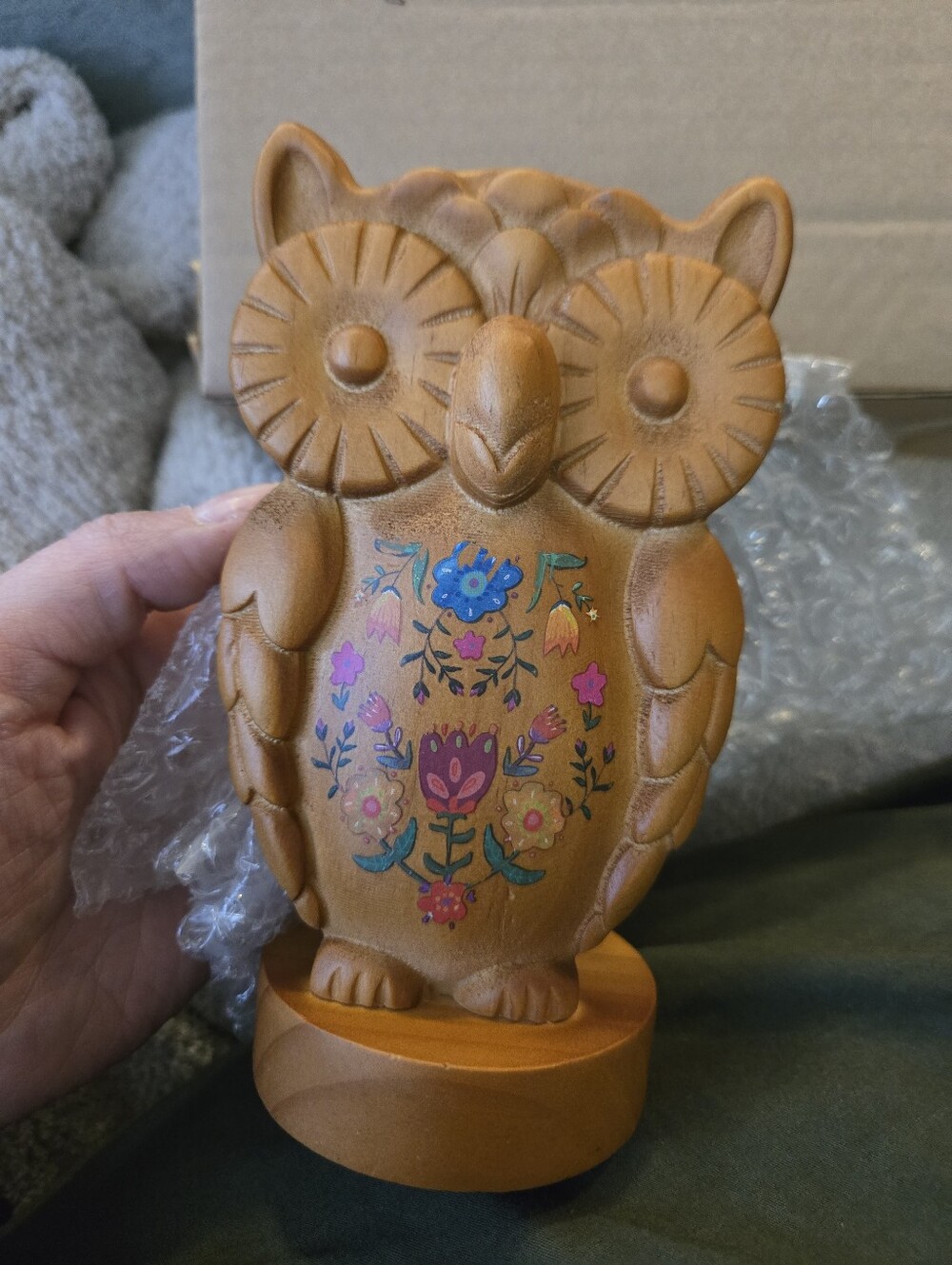 Wooden Owl Glasses Holder From Natural Life